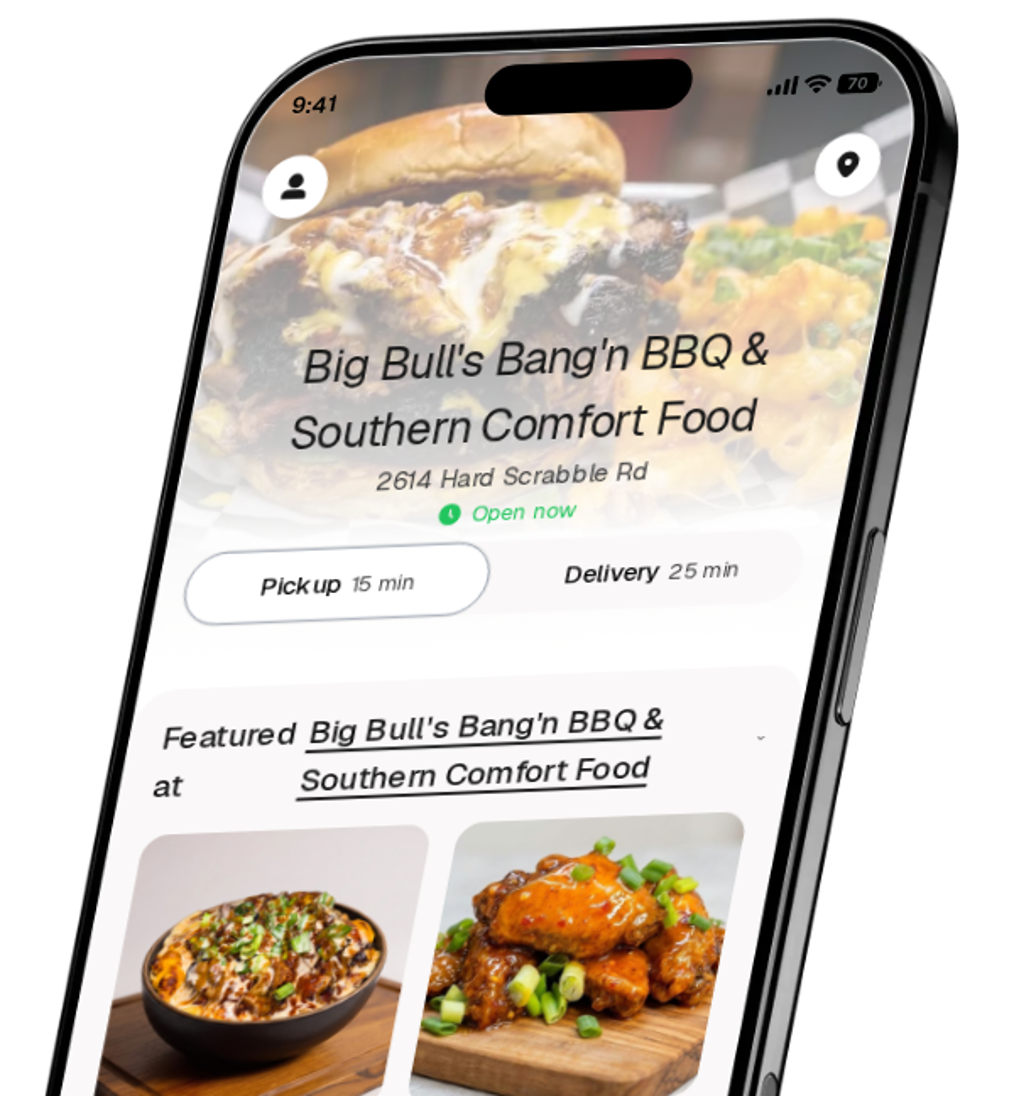 Big Bull's Bang'n BBQ & Southern Comfort Food app preview