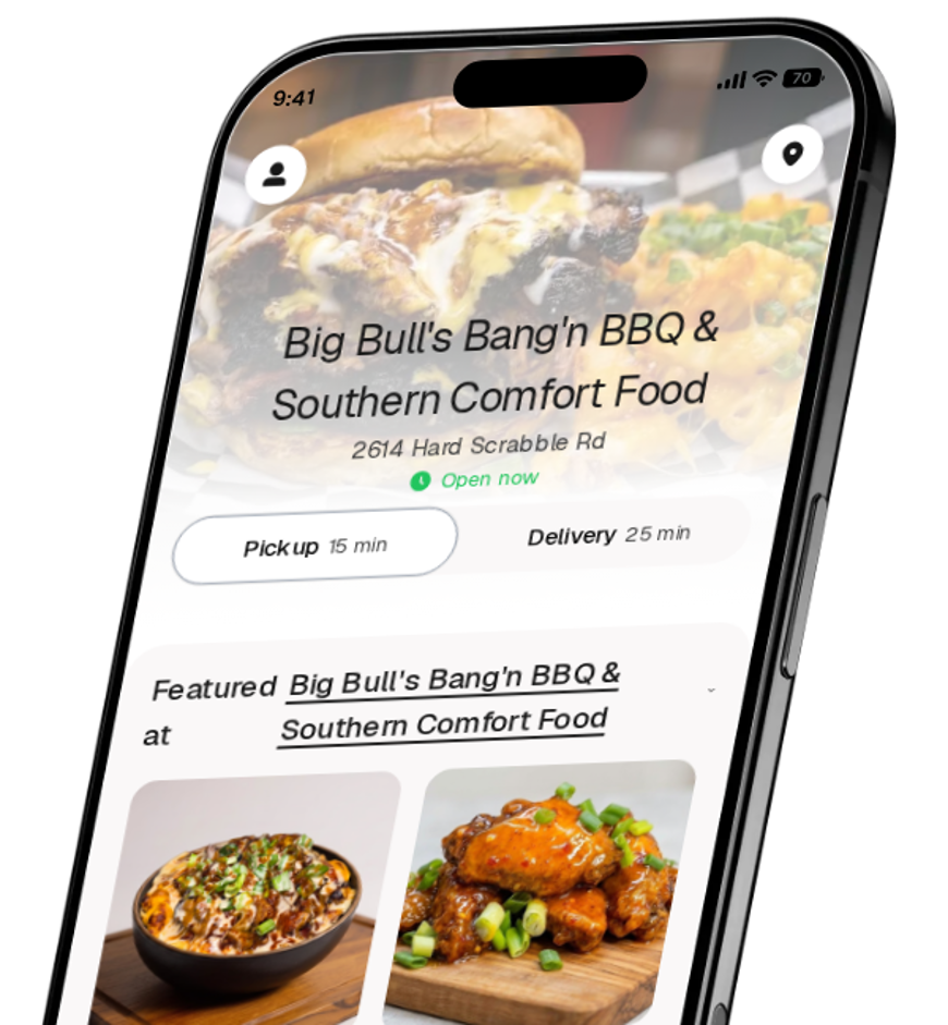 Big Bull's Bang'n BBQ & Southern Comfort Food app preview