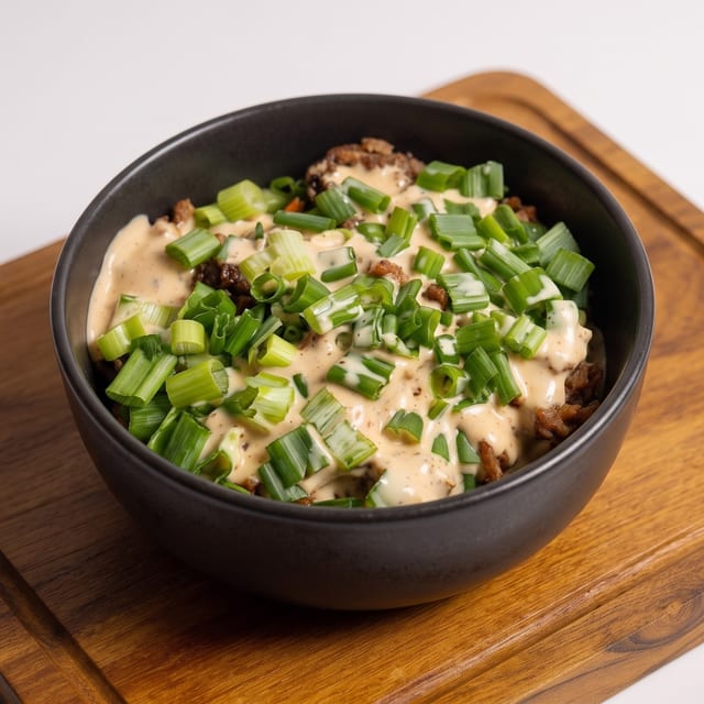 Pulled Chicken Mac & Cheese Bowl.