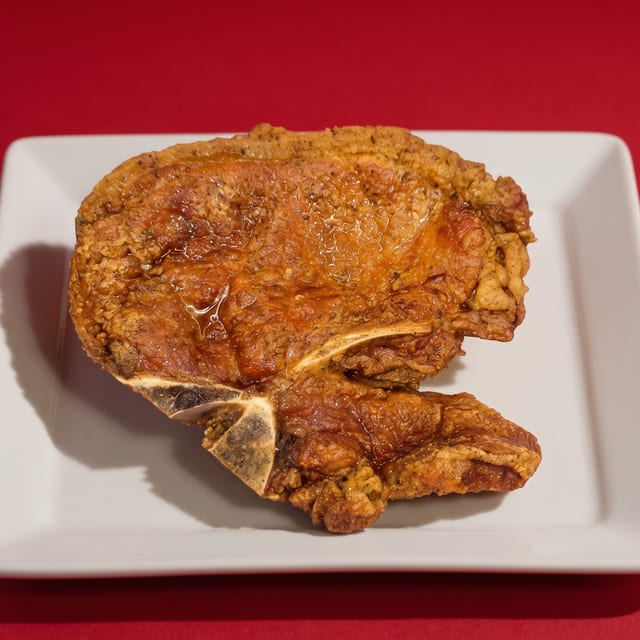 Single Fried Pork Chop.