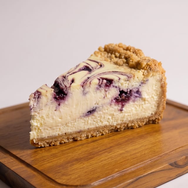Blueberry Cheesecake.