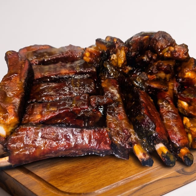 Smoked St. Louis Ribs + Tips.