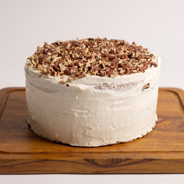 Banana Pecan Cake Slice.