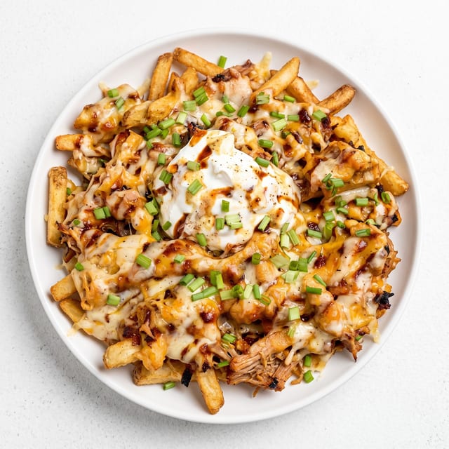 Loaded Pulled Pork Fries.