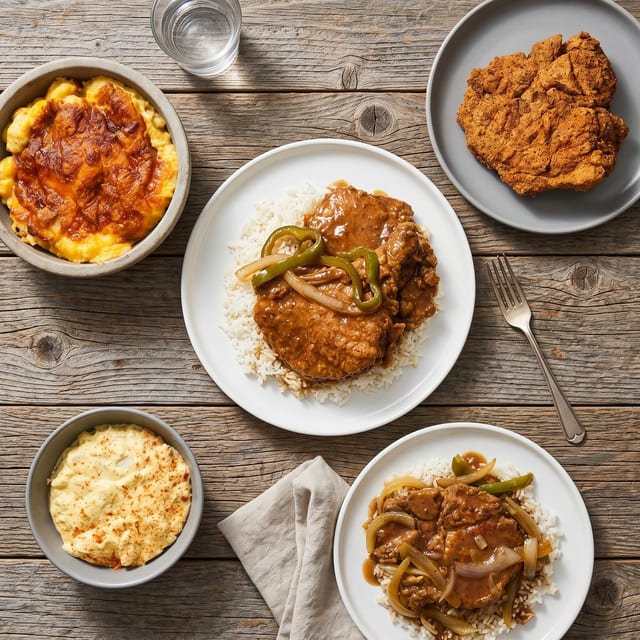 Pork Chop Plate Catering.